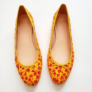 J.Crew Kiki ballet flats floral print NWT